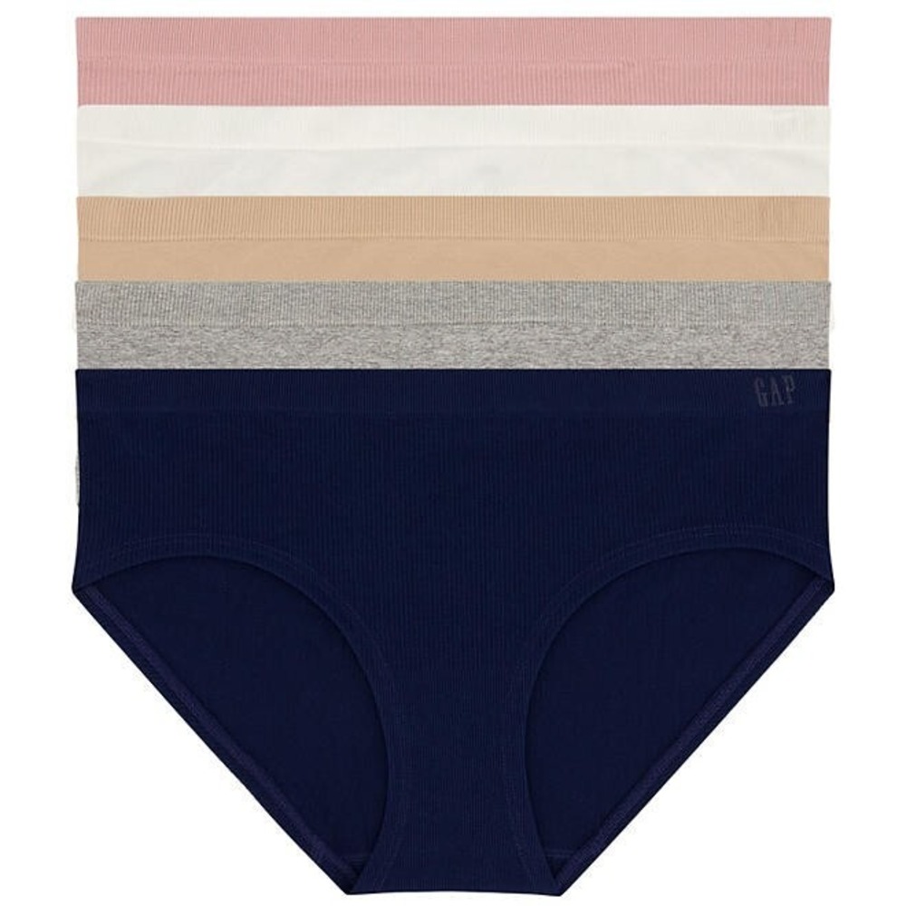GapBody Womens 5 Pack Seamless Hipster Panties Multi Size XXL 2XL